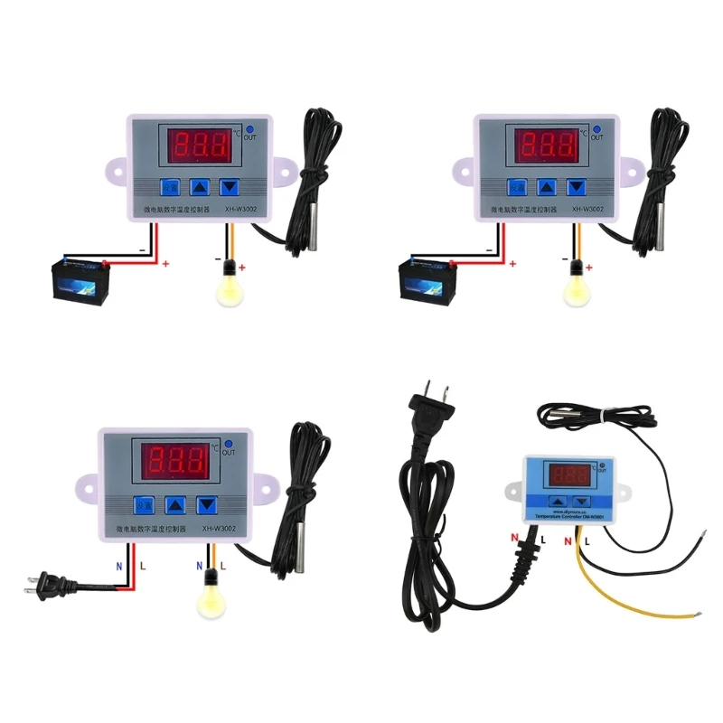 

220V 12V 24V Digital Temperature Controller Thermostat Thermoregulator Regulator
