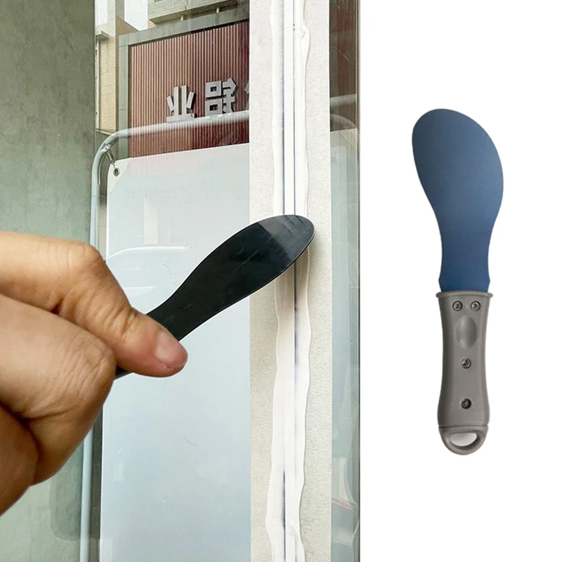 4Pcs Sealant Finishing Tool Grout Remove Scraper Wall Caulk Adhesive Scrap Glue Edge Trimming Glass Curtain Wall Tool Steel Blad 4