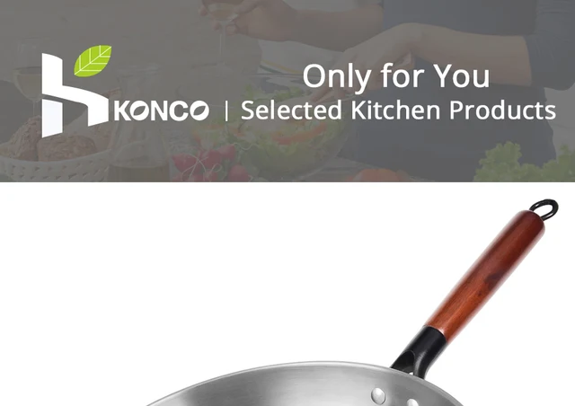 Chinois (Traditionnel Poêle Wok En Fonte, Woks Et Poêles À Frire Martelés À  La Main Avec Fond Rond Pour Faire Sauter, Griller, F,270 - Cdiscount Maison