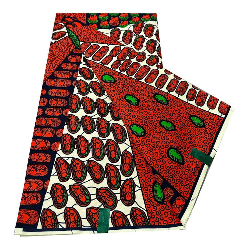 Factory Origin African Wax Hollandais Lace Cotton Fabric For Dress
