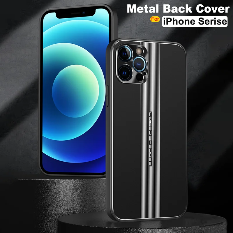 Защитный чехол с металлической рамкой для iPhone 11 12 13 Mini Pro Max XS XR X 7 8 Plus SE 2020 |