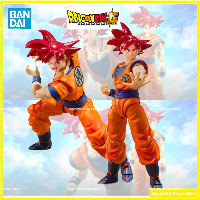 

100% Original Bandai S.H.Figuarts SHF Super Saiyan God Son Goku The Heart Of Justice Dragon Ball In Stock Anime Action Model