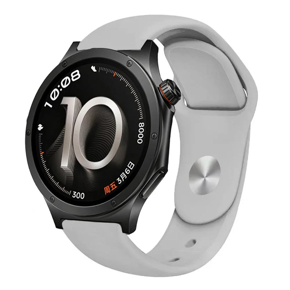 Soft Silicone Sports Strap, Breathable and Comfortable, 18/20/22mm