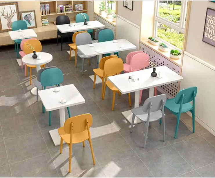 Wanghong Dessert Shop Milk Tea Shop Tables and Chairs Restaurant Tables and Chairs Combination