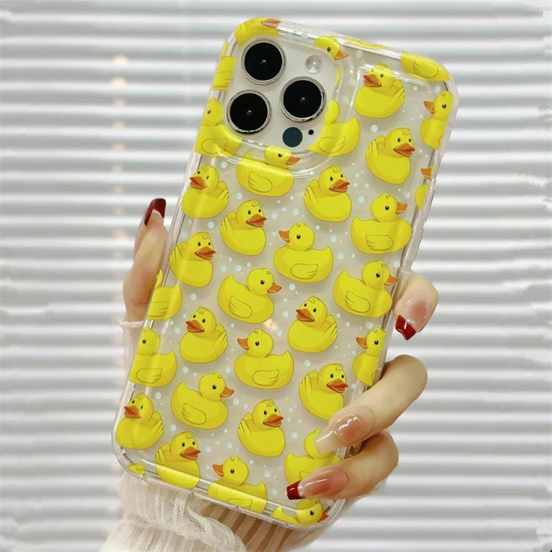 Yellow Duck Painted TPU Phone Case Cover