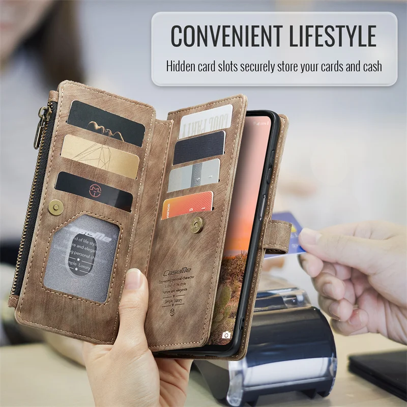 Leather Wallet Card Phone Case with Enhanced Protection and Stylish Design