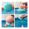 Bath Toys For kids Fun Floating Squeeze And Squirt Bathtub Squirters Cute Floating Swim Cartoon animal Children's Water Toys 6