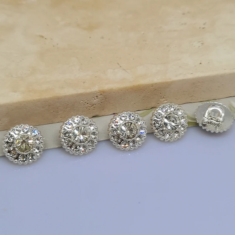 10MM Mini Luxus Strass Blusen Tasten Von Kleidung Mode Herz Perle Perlen Dekor Taste Up Hemd Nähen Bekleidung DIY – Detail 11