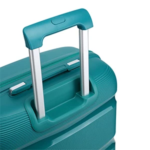 KONO hand luggage trolley suitcase with TSA lock, 4 twin wheels, stylish polypropylene hard-shell case