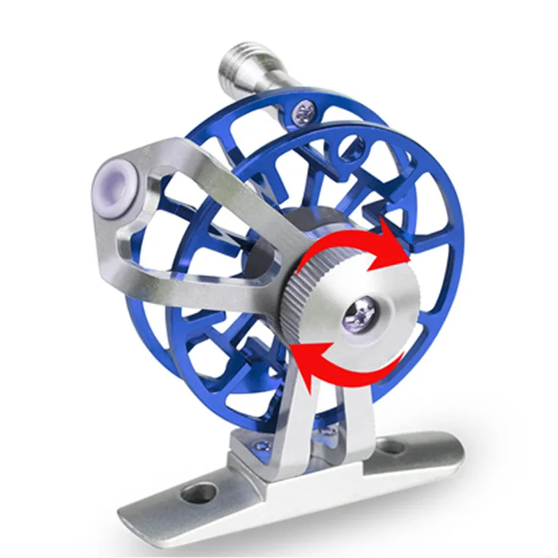 Full Aluminum Ice Fishing Reel Ultralight Handed Vshape Ice Fishing