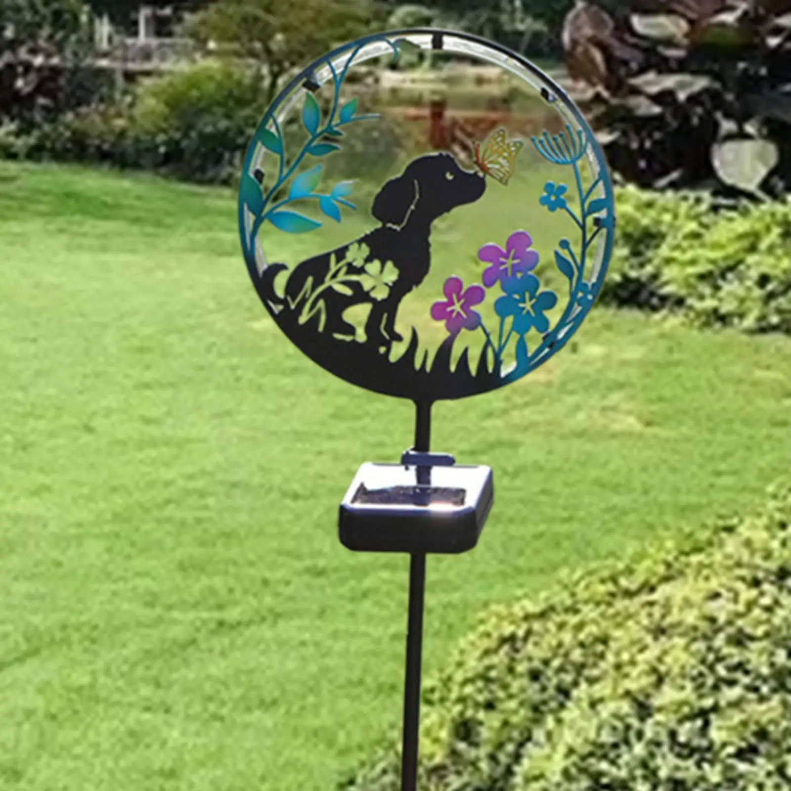 Solar Garden Stake Light Outdoor Decorative Lawn Lamp Pathway Stake Light LED Lights for Pathway Walkway Garden Balcony Patio