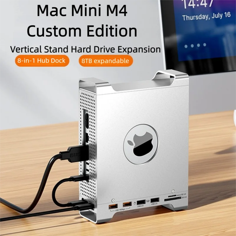 Mac mini M4ドックとスタンドハブ（Mac mini M4およびM4 Pro 2024用