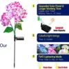 Hydrangea Flower Light LED Solar Outdoor Waterproof Landscape Light Simulation Flower Lamp for Yard Garden House Lawn Decoration 4