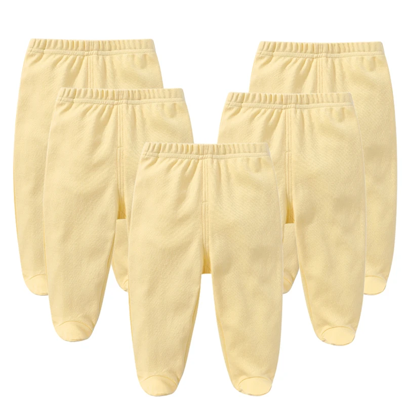 5Pcs/lot Baby Long Pants Solid Newborn Boy Girl Toddler Clothing Baby Clothes