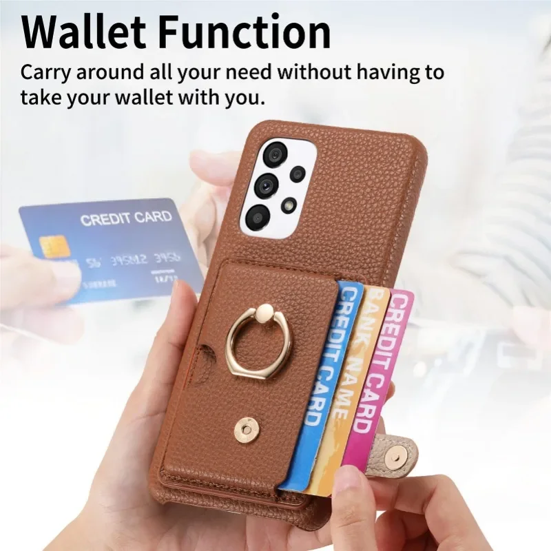 Versatile Wallet Phone Case with Card Holder Cover