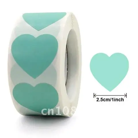 

500dot Heart Stickers Gift Wrap Sealling Stickers Birthday Party Wedding Gift Decoration Love Gift Stickers Party Supplies