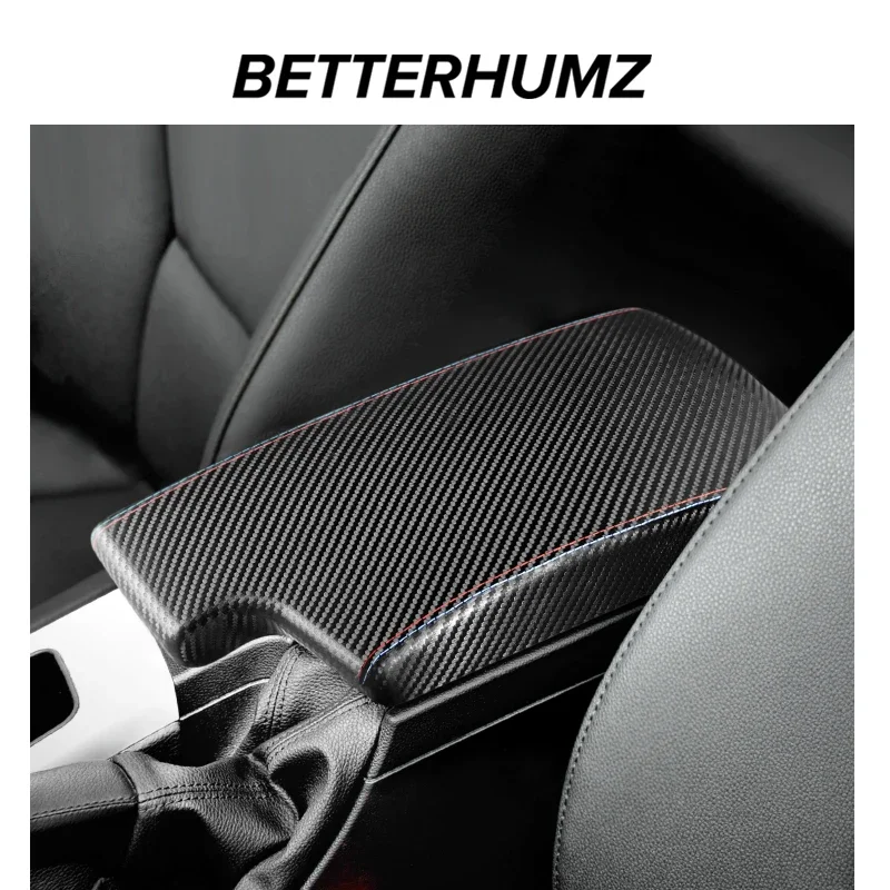 BMW E90 E92 E93 3 시리즈 2004-2011 Alcantara 랩 팔걸이 박스 패널 커버 트림 M 성능 자동차 인테리어 액세서리로 제작