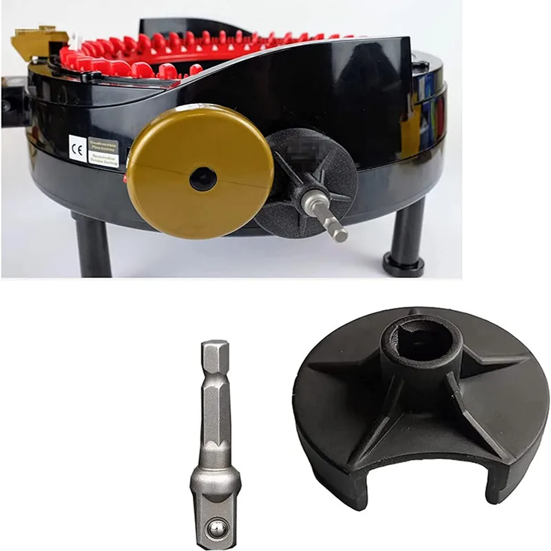 Addi Knitting Machine Adapter With Hex Bit Power Screwdriver Attachment