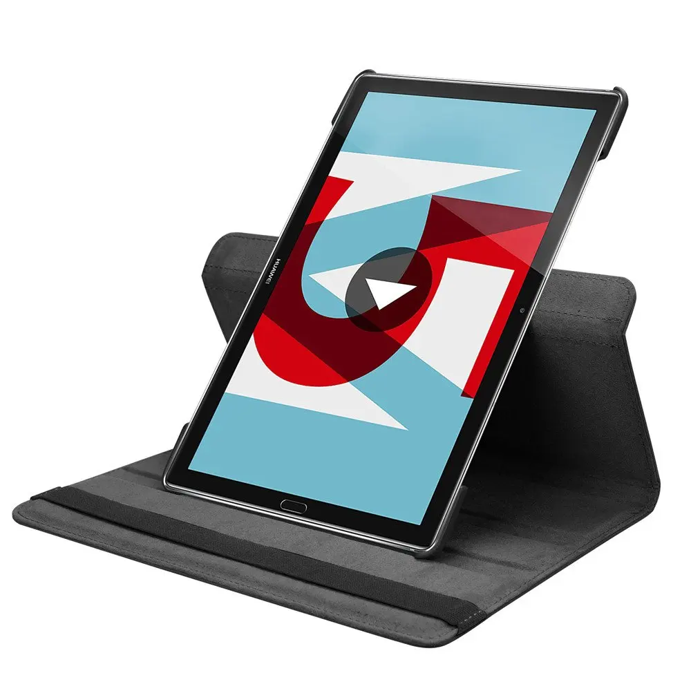 para Huawei Mediapad m5 m6 Pro 10.8 Case 360 Suporte Rotativo Capa de Couro Matepad se 10.4 2023 T10 9.7 T10s 10.1 Funda Capa - Imagem 5