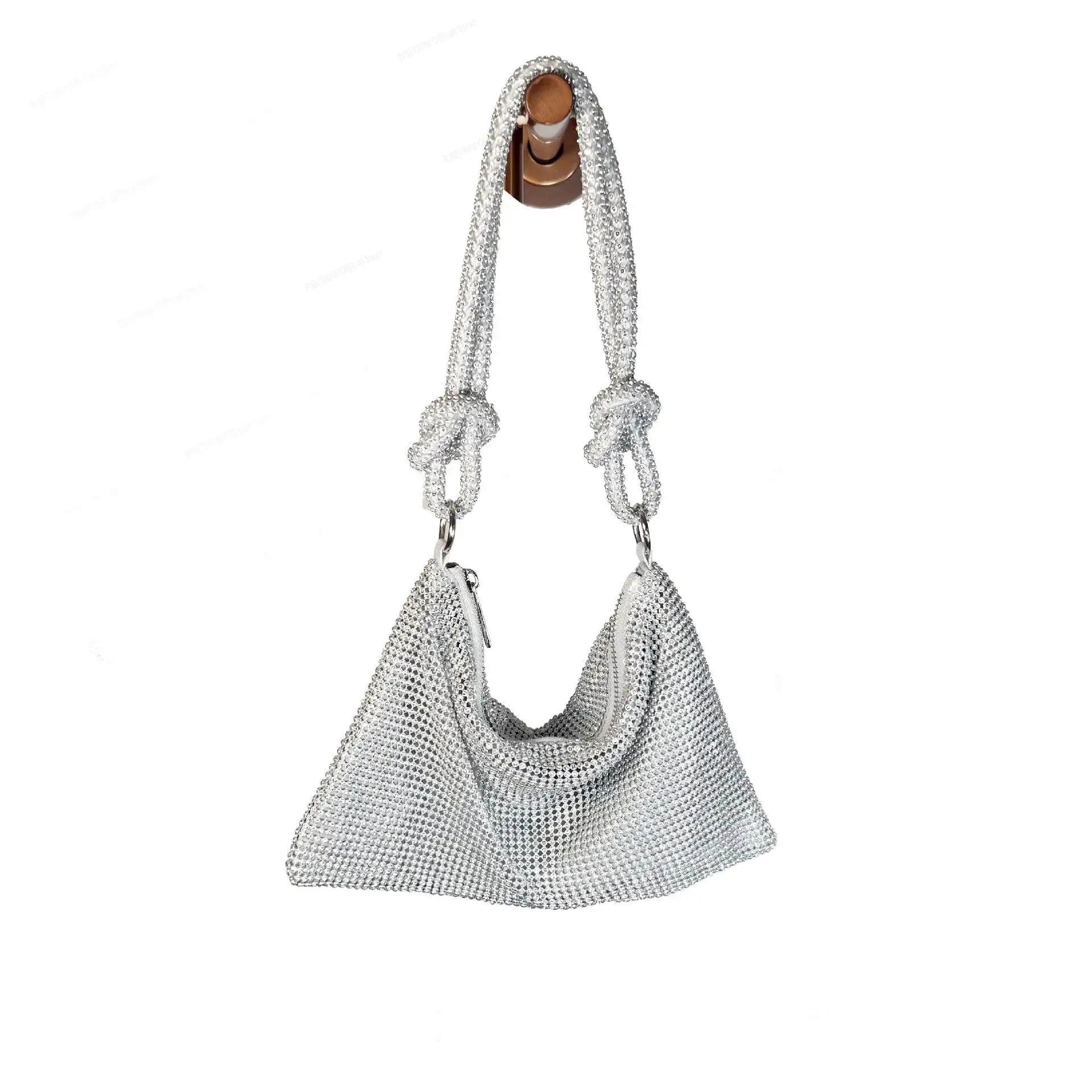 

RIBETRINI PURSE TO MATCH In Gold Silver Black bling rhinestone Soft Bag