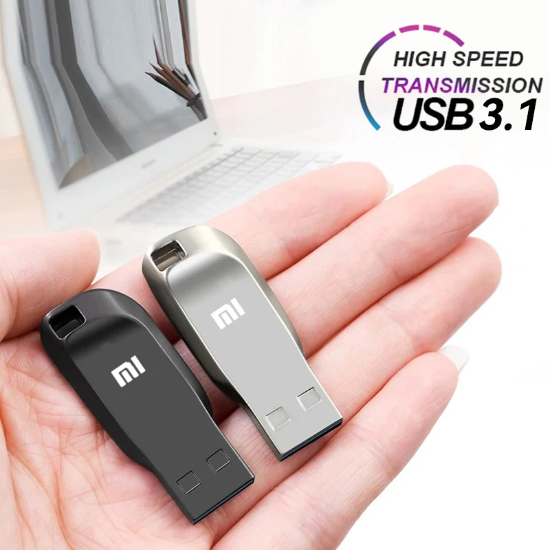 flash drive Xiaomi 2TB USB 3.1 Pen Drive 2TB USB Flash Drives 1TB High Speed Waterproof Flash Disk Upgraded Type-c Adapter