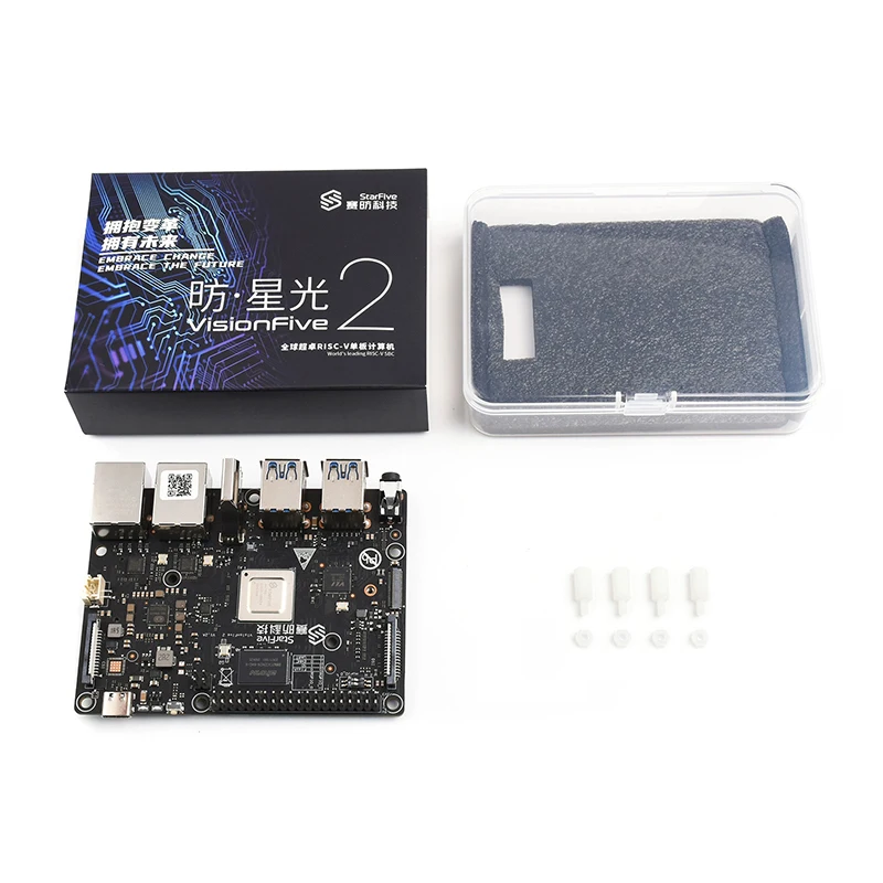 VisionFive2 RISC-V StarFive JH7110 μ  3D GPU 4GB 8GB RAM ɼ WiFi   ǻ Linux 