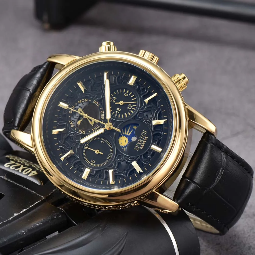 Top Original Brand Watches for Mens Luxury Multifunction Automatic Date