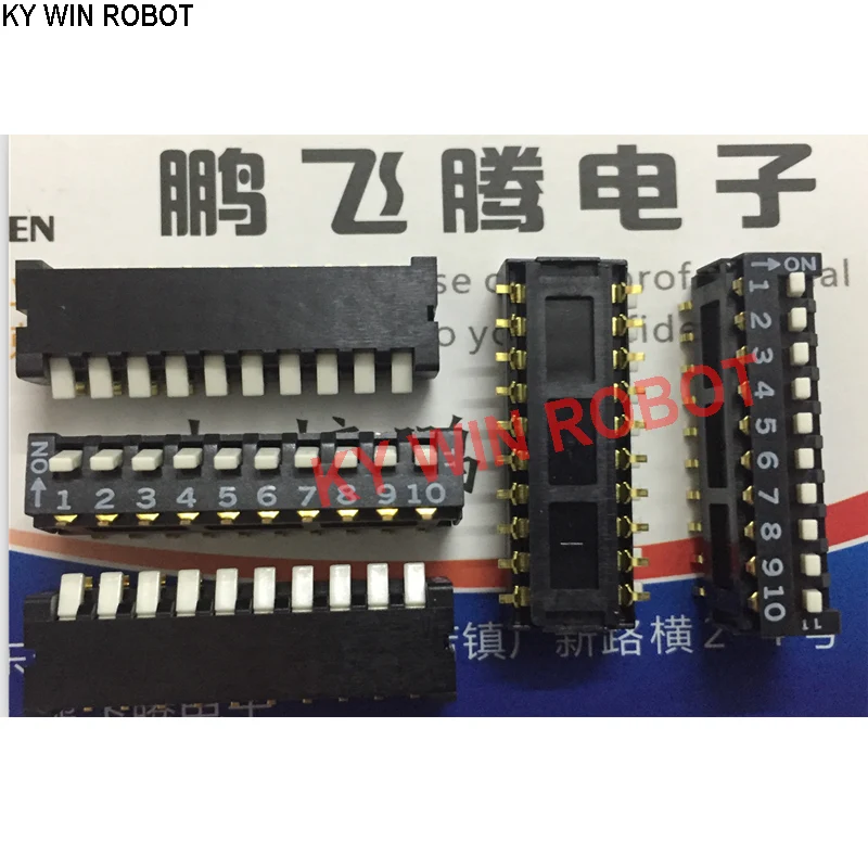 

1PCS Japan CFP-1002TB dial code switch 10-bit key type side dial coding patch 2.54 pitch