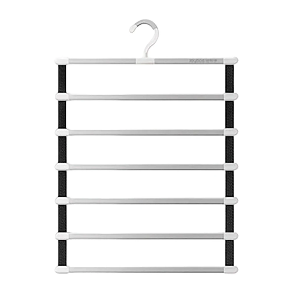 

6 Layers Pants Hangers Space Saving Trouser Storage Racks Home Closet Wardrobe Multi Layer Pants Rack Clothing Storage