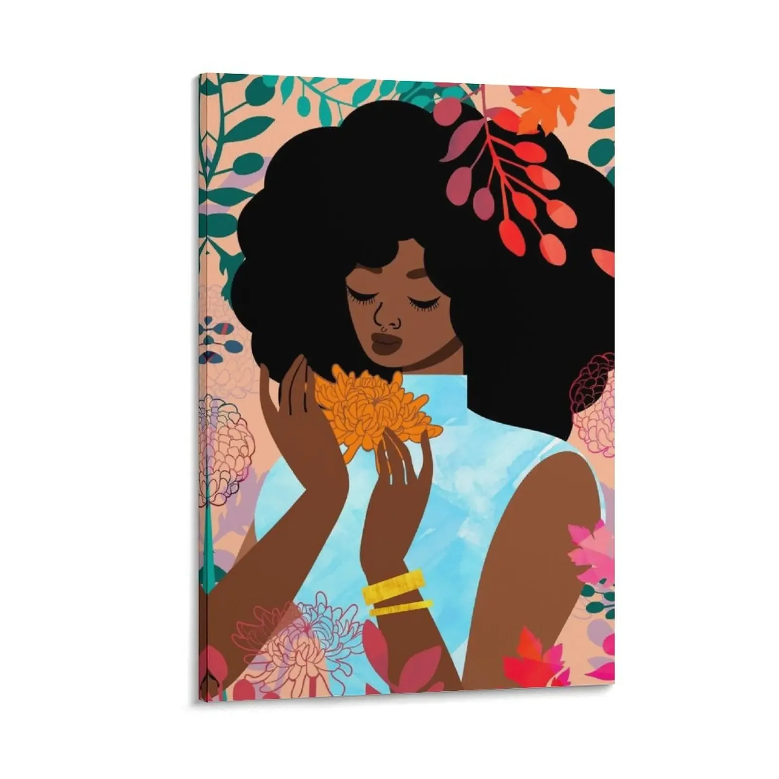 

Chrysanthemums in November Canvas Painting anime room decor stickers & posters