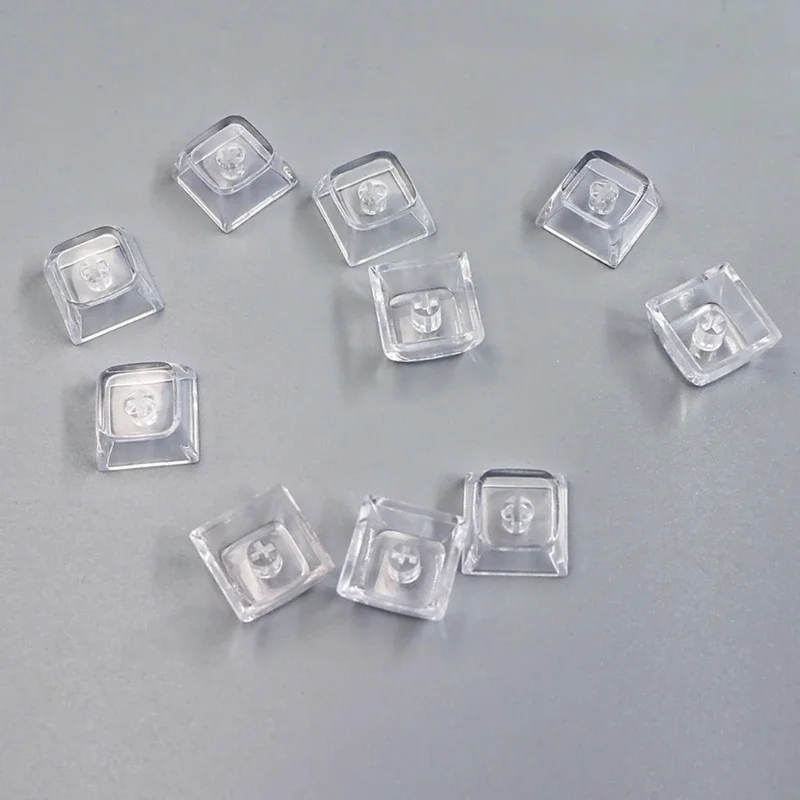 10/20pcs PC Transparent Blank Keycap Set 1U 1X XDA Profile thumbnail 3