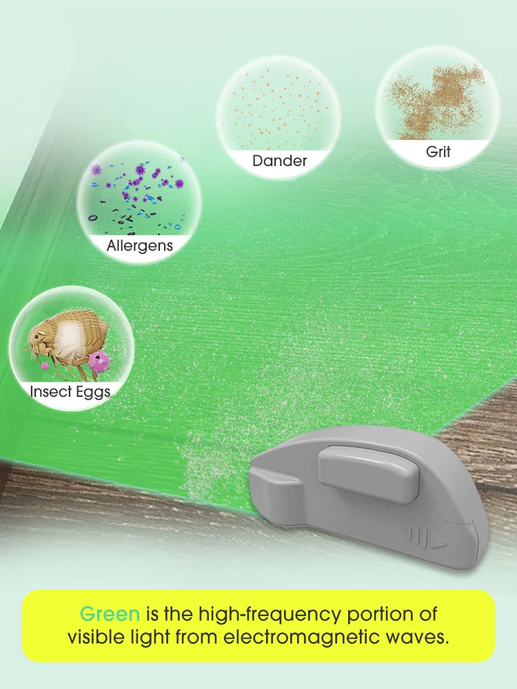 1pcs Vacuum Cleaner Laser Lights Hidden Pet Hair Cats Dog Fur Dust Display LED Lamp Universal Vacuum Parts Household