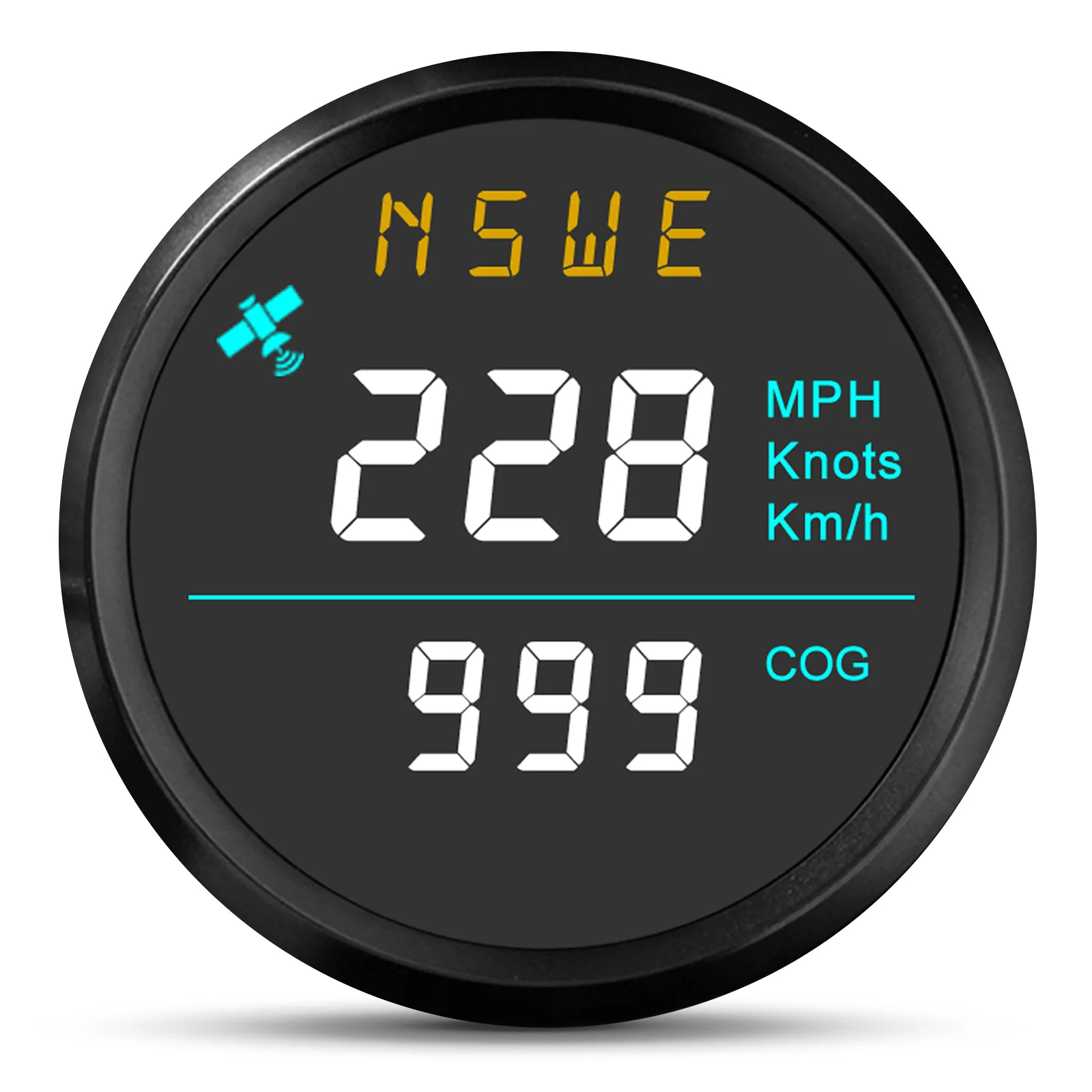 52mm Digitaler GPS Tachometer - Wasserdichter Geschwindigkeitsmesser Für Boot, Auto, Motor