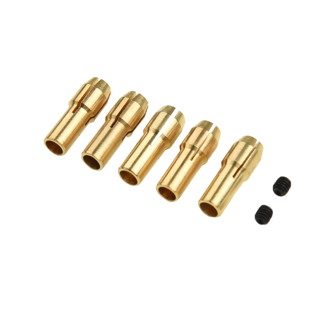 

7Pcs 2mm Electric Motor Shaft Mini Chuck Fixture Clamp 0.5-3.0mm To Drill Bit Micro Electric Drill Self-tightening Drill Chuck