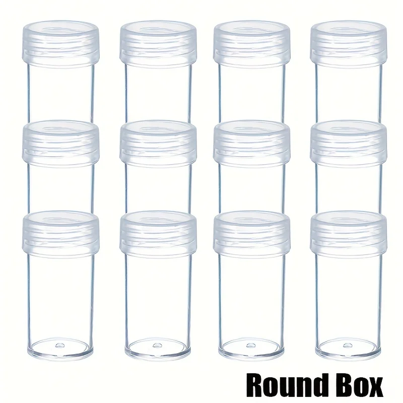 30pcs Bead Storage Bottle, Accessories Organizer, DIY Diamond Painting Organizer Tools, Rhinestone Mosaic Art Mini Storage Conta