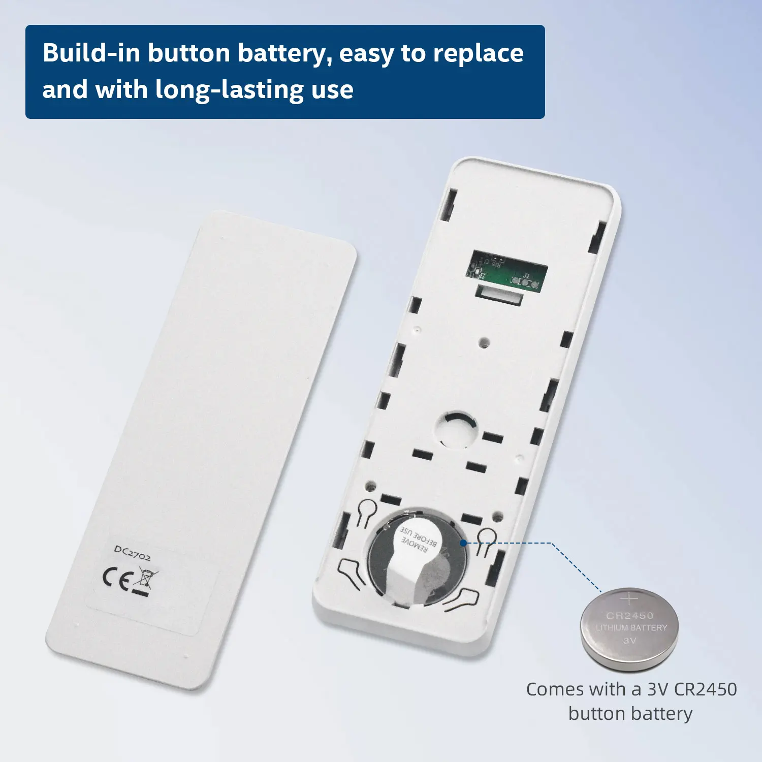 15/1 Channel Blind Controller DC2702 Wireless Control for Motorized Roller Shades, RF 433.92 Wall Control Emitter