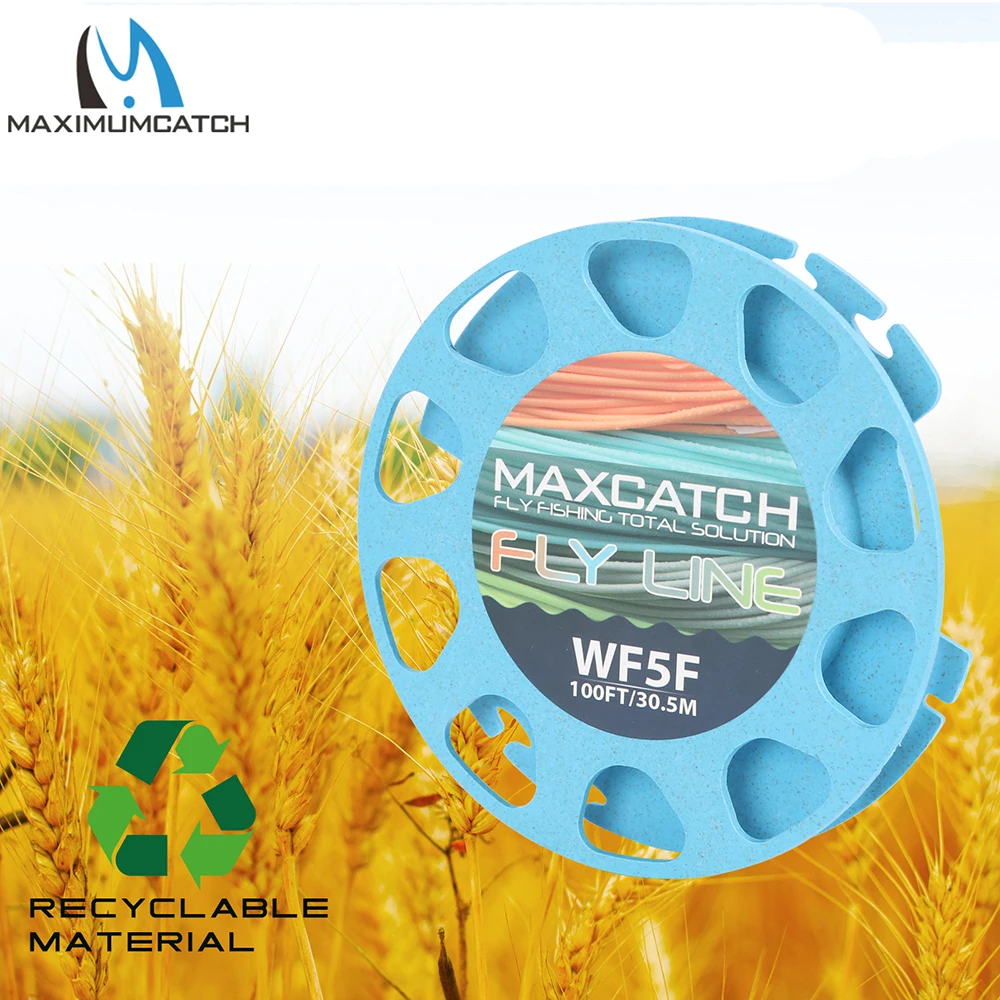 Maximumcatch Fly Fishing Line Spools Fishing Line Accessory Wheat  Straw/Plastic Line Holder