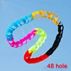 3D 24/48/96 Hole Large Soft Kite Tail Hanging Hole Snake Shaped Color Rotating Ring Umbrella Cloth Kefu Rope Accessories 5