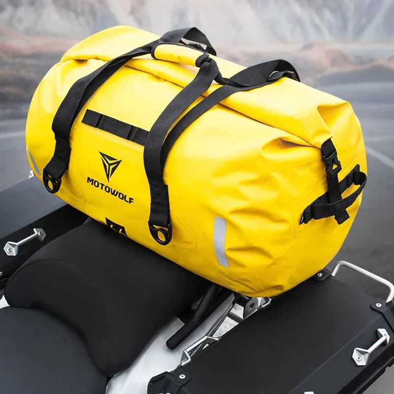 Motowolf Motorcycle Riding Large Capacity Rear Seat Bag Waterproof Tail BagsTravel Bag Travel Bag Luggage Bag Long-Distance