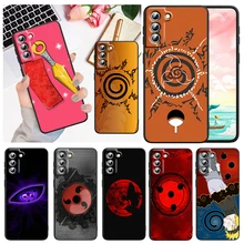 

Fashion Naruto LoGo For Samsung Galaxy S22 S21 S20 FE Ultra Pro Lite S10 5G S10E S9 S8 Plus Black Soft Capa Phone Case