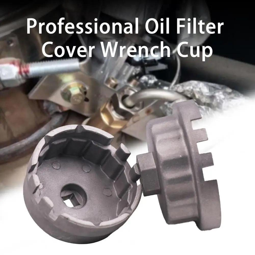 

Oil Filter Cover Rust-proof Wrench Cover Sturdy Structure Replacement Reliable Universal 14 Flutes Wrench Socket Cup