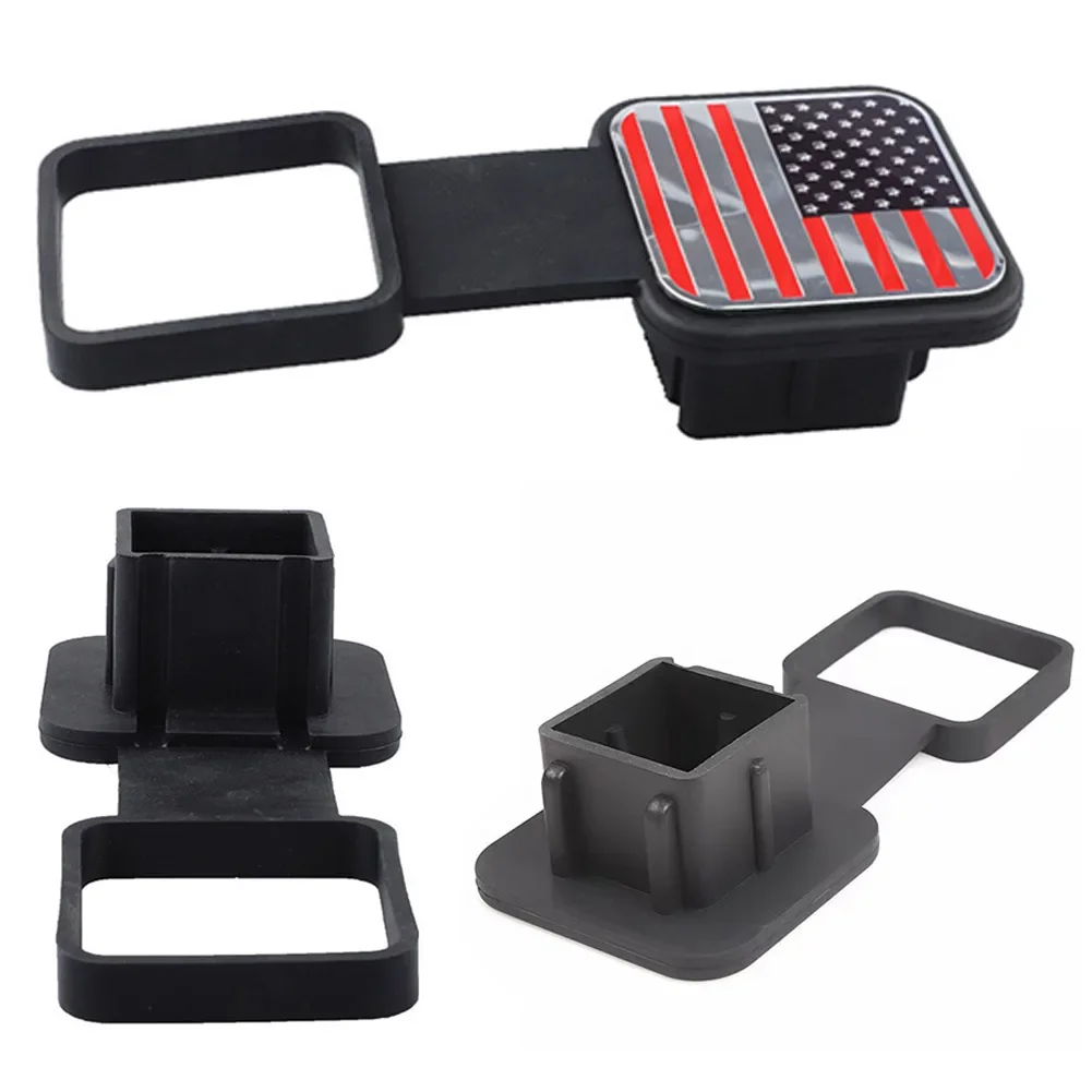 1-5pcs Trailer Hitch Receiver Cover Plug Dustproof TPU Tow Plug Tow Plug Tube Cap Protector 2 Inch Receiver Auto Square Plug