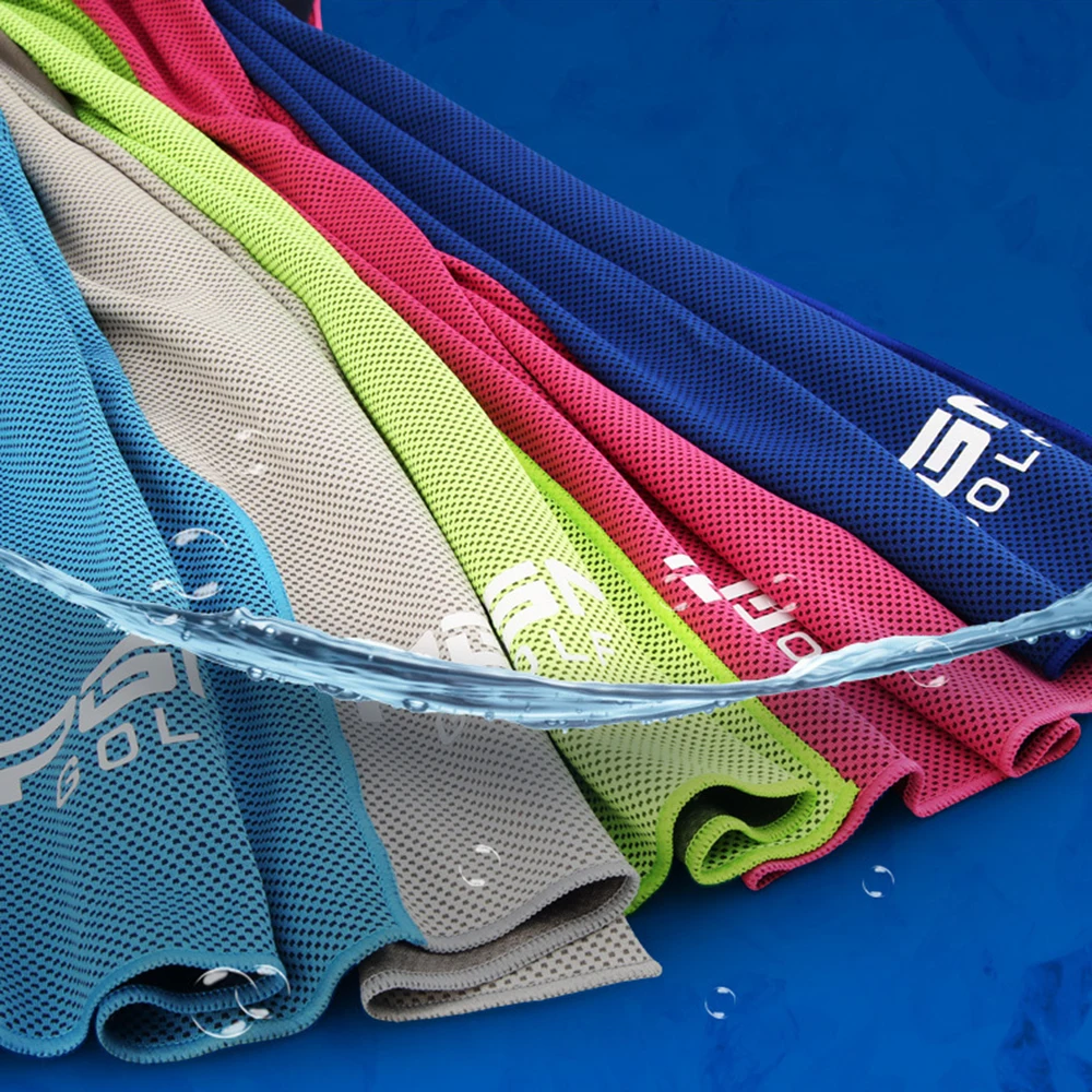 PGM Schnell trocknendes Baumwoll-Sport-Schweißtuch, schnelle Kühlung, Ice Face, Golftuch, sofort kühlende Handtücher, Strand, Sommer, ZP010 – Detail 3
