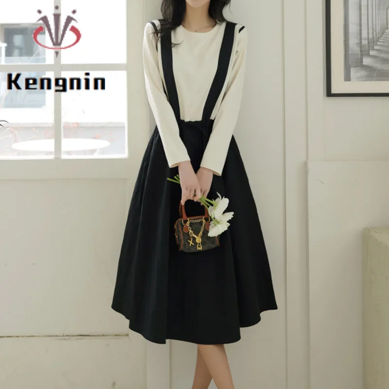 

Женское трикотажное платье-футболка с круглым вырезом, из хлопка