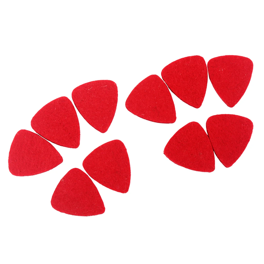 4 Ukulele Parts Picks 3mm Wool Felt Plectrums 10 Guitar Durable