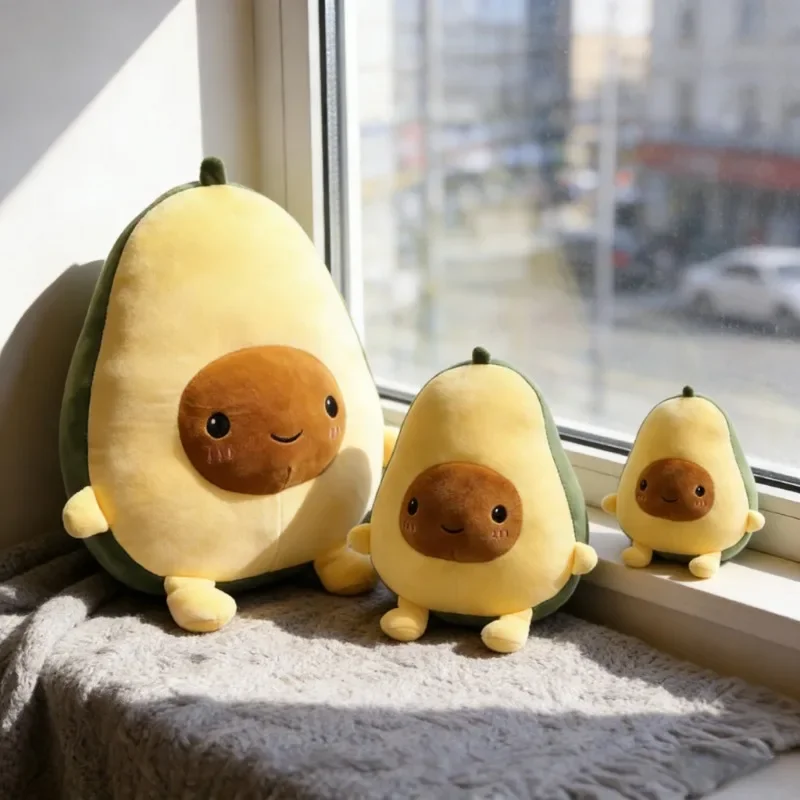부드러운 과일 아보카도 인형 장난감 25 CM 귀여운 인형 쿠션 베개 소녀 어린이를위한 필수 생일 선물 어린이