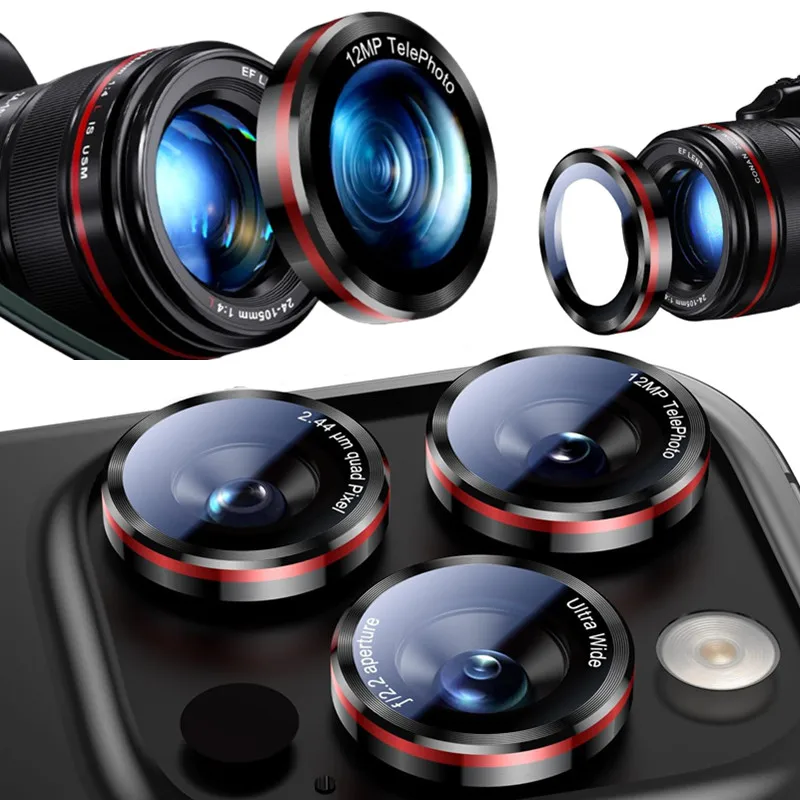 Optik Pro Tempered Glass Metal Camera Lens Protector
