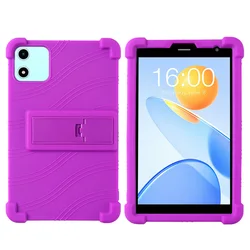 8.68 Inch Soft Silicone Drop - Resistant Protective Stand Case for Teclast P50 Mini (PURPLE)