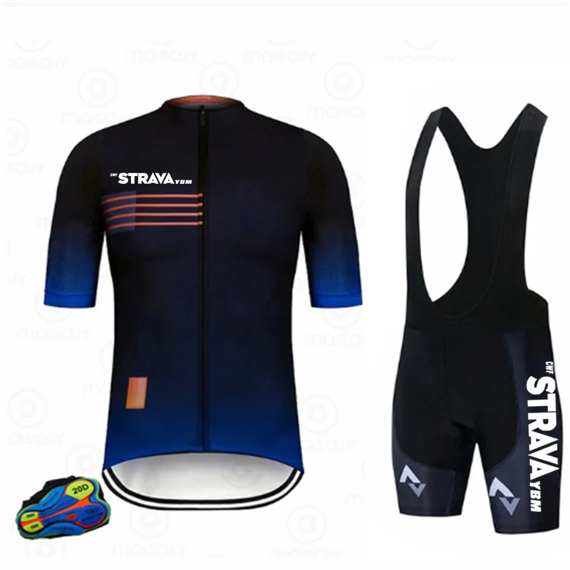 Cycling Jersey Bib Men Cycling Bib Jersey Set Cycling Uniforms Men 20d Bib Set Mtb