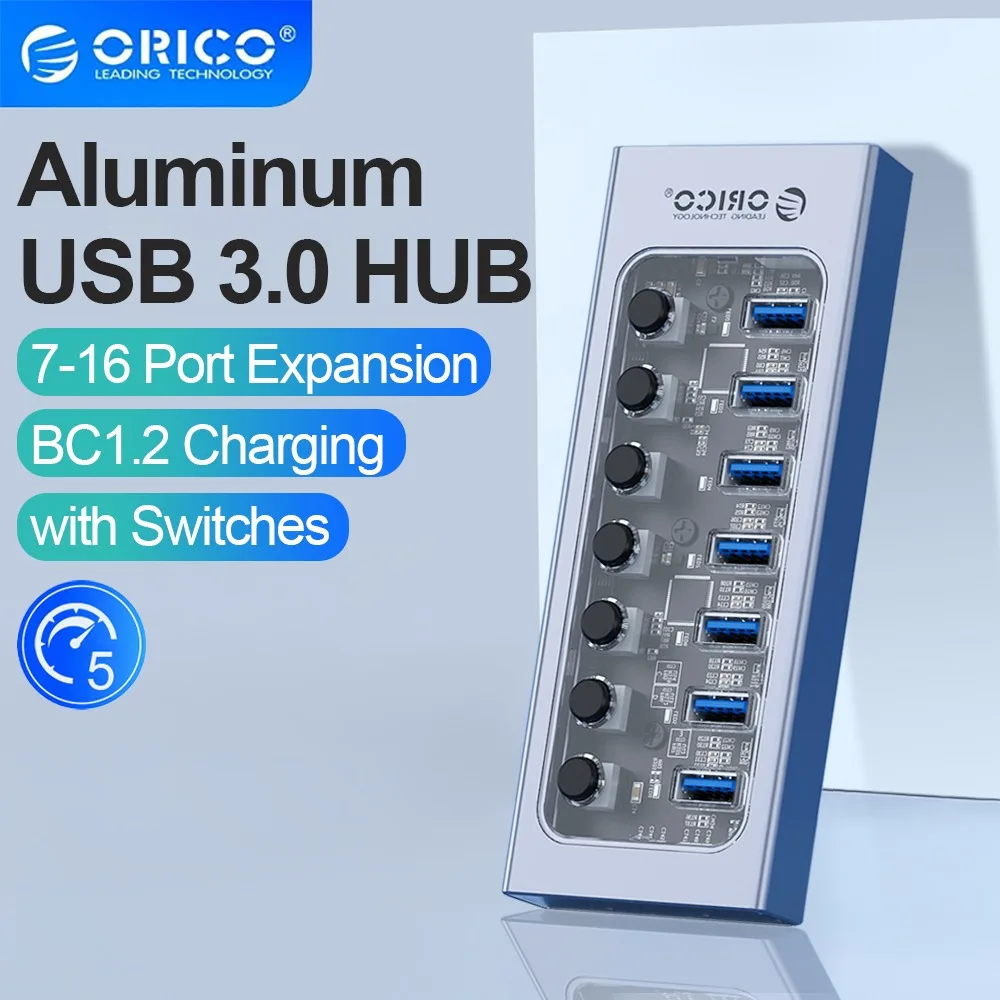 

Разветвитель ORICO для ПК и ноутбуков, питание от USB 3,0 портов